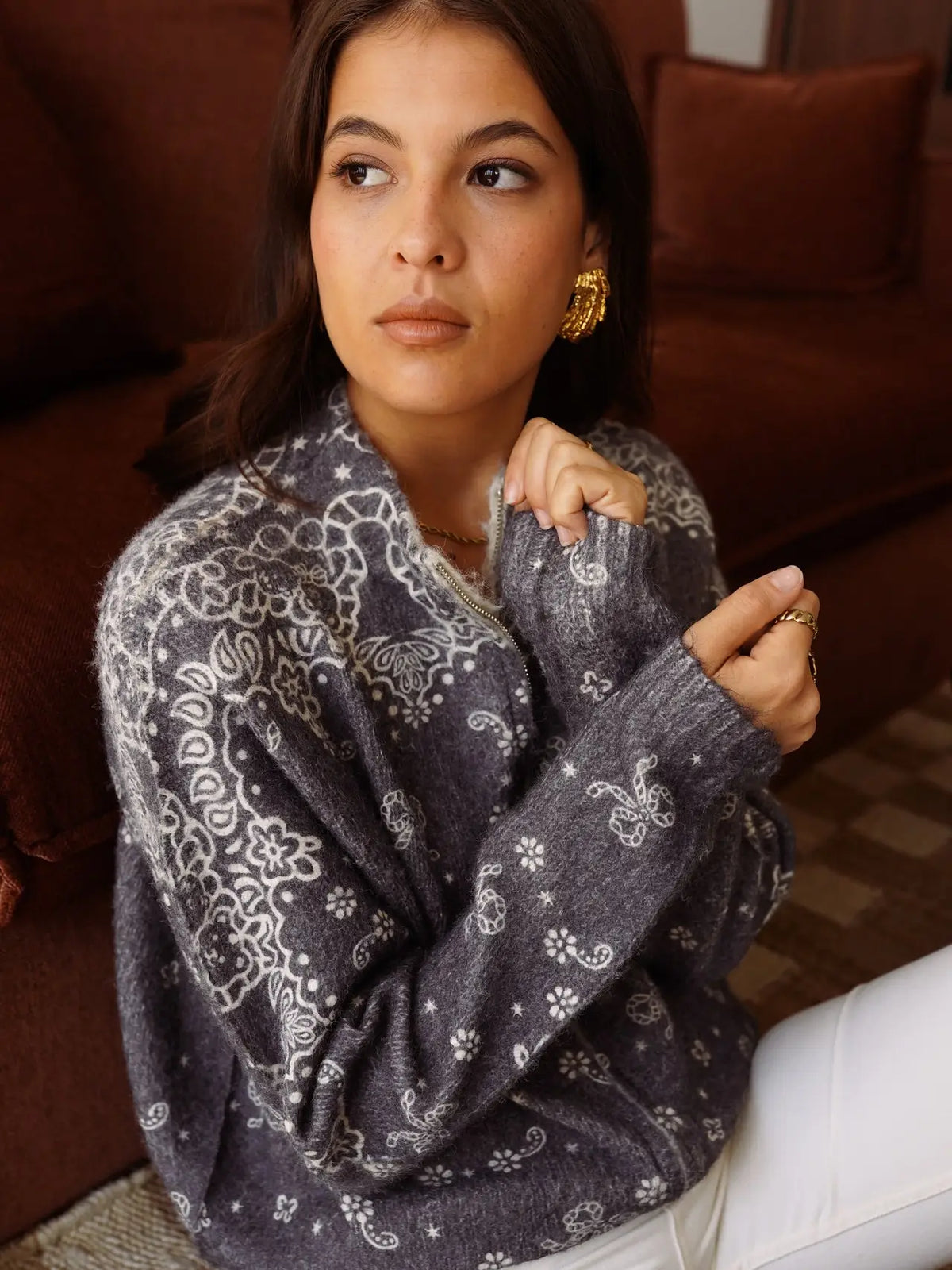 Dark Grey Azra Cardigan