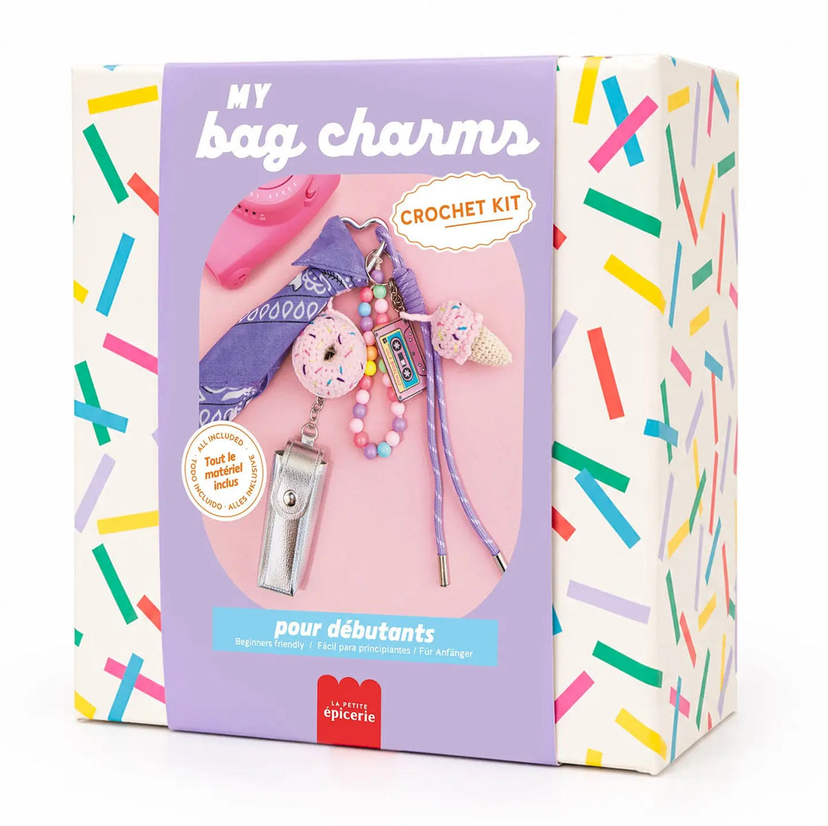 Diy Crochet Bag Charm Kit - Pop Mood