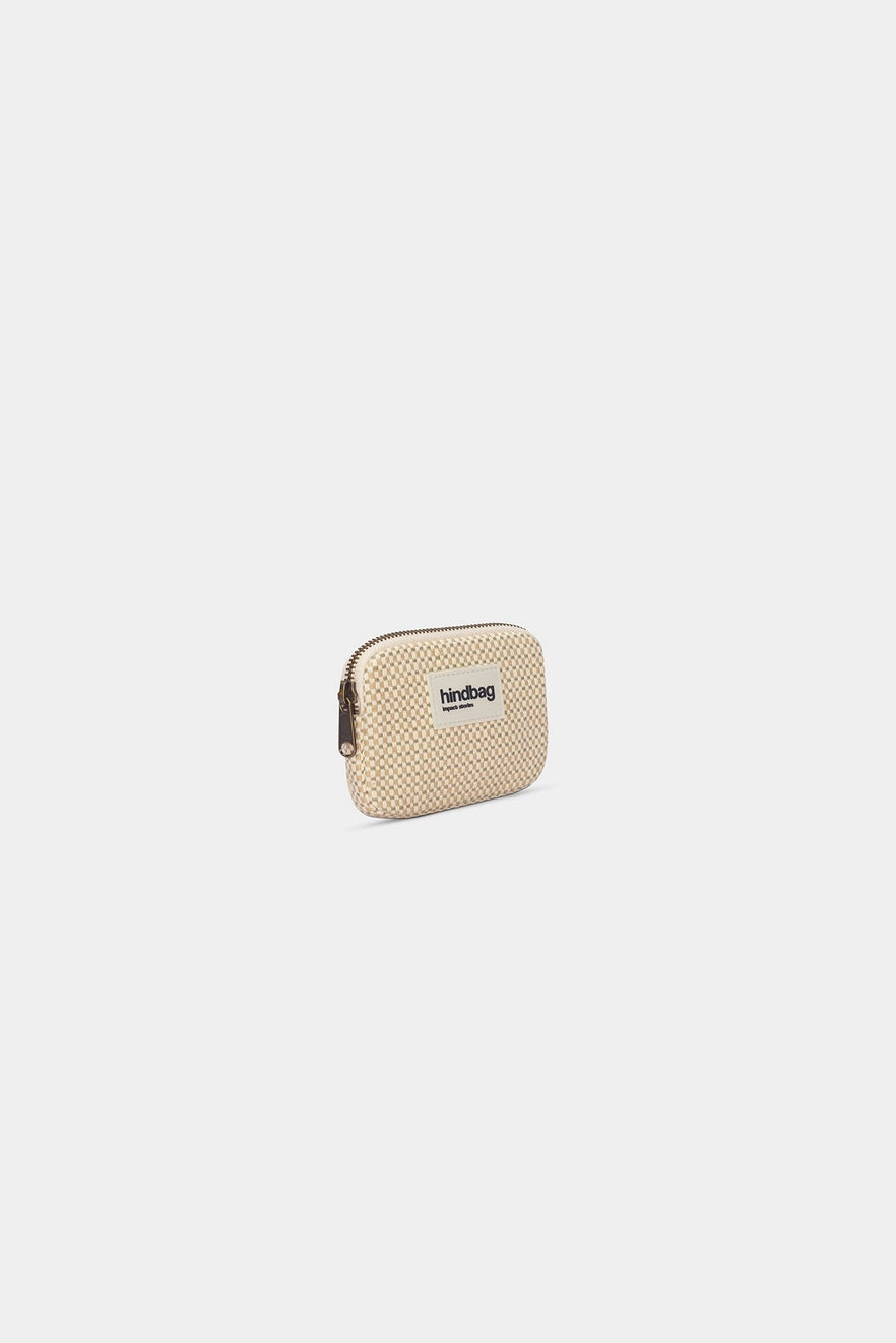 Lili Nude Woven Coin Purse