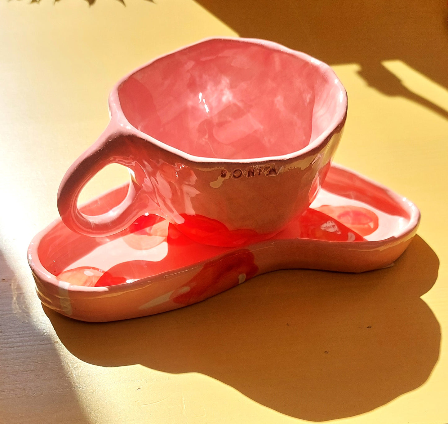 ΚΕΡΑΜΙΚO ΠΙΑΤΟ RED HEART JEWELLERY TRAY