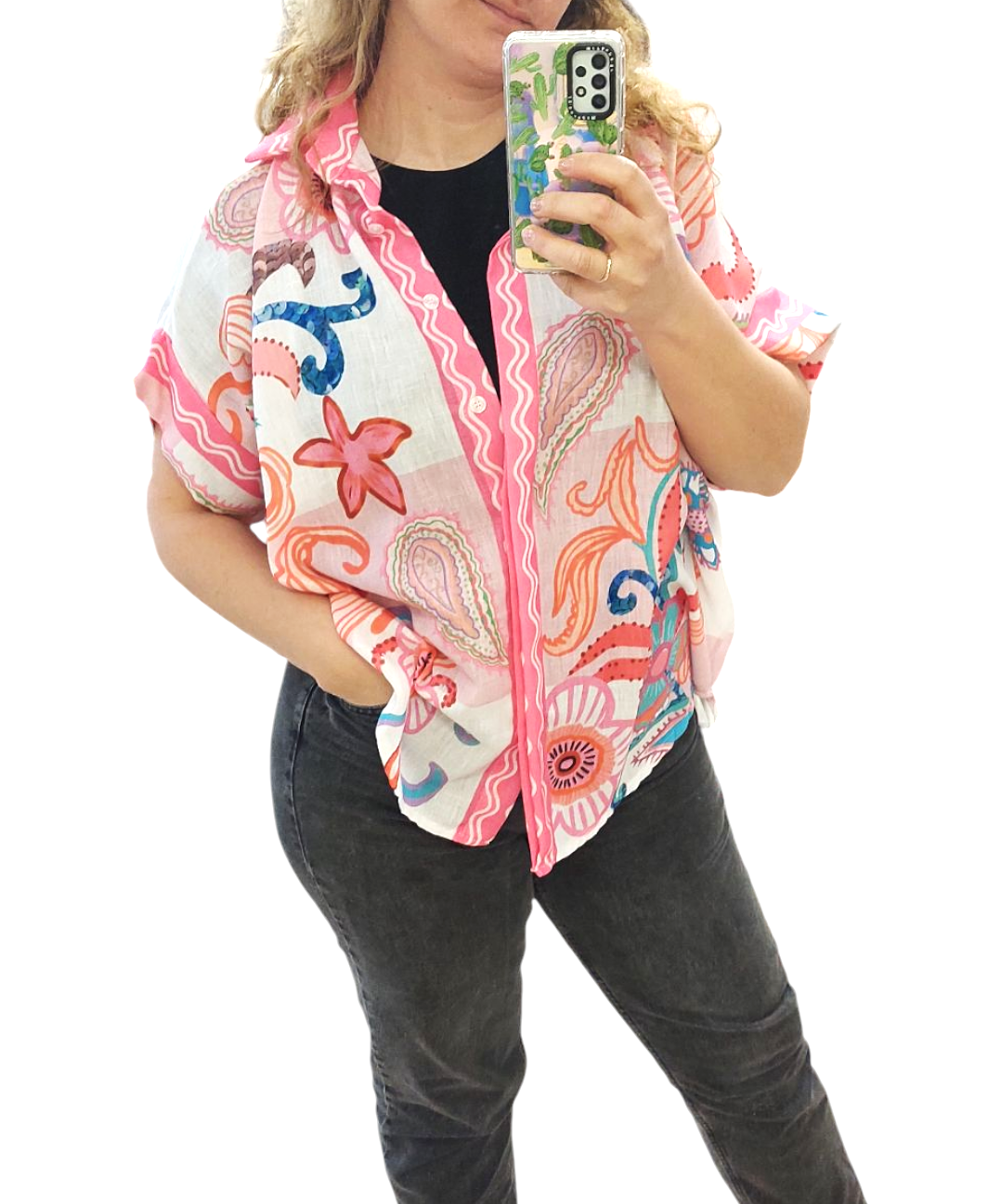 PINK BLOOM SHIRT