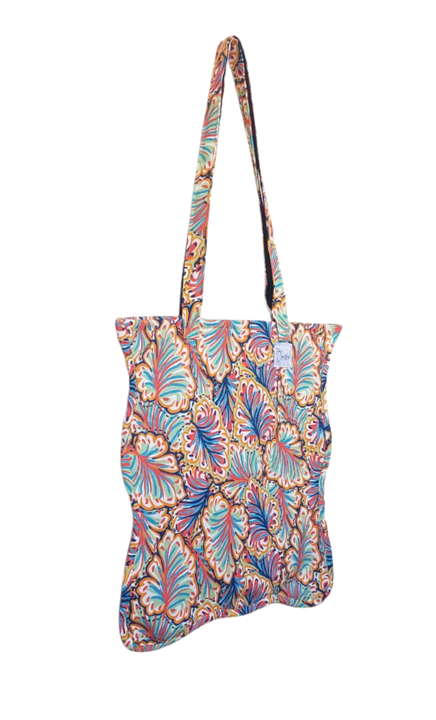 FLORAL BEACH BAG