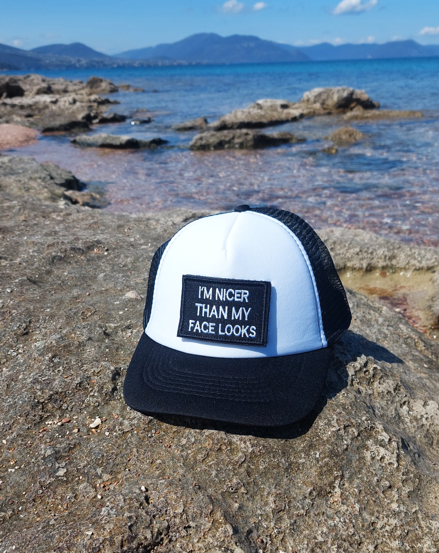 I'M NICER UNISEX BLACK HAT