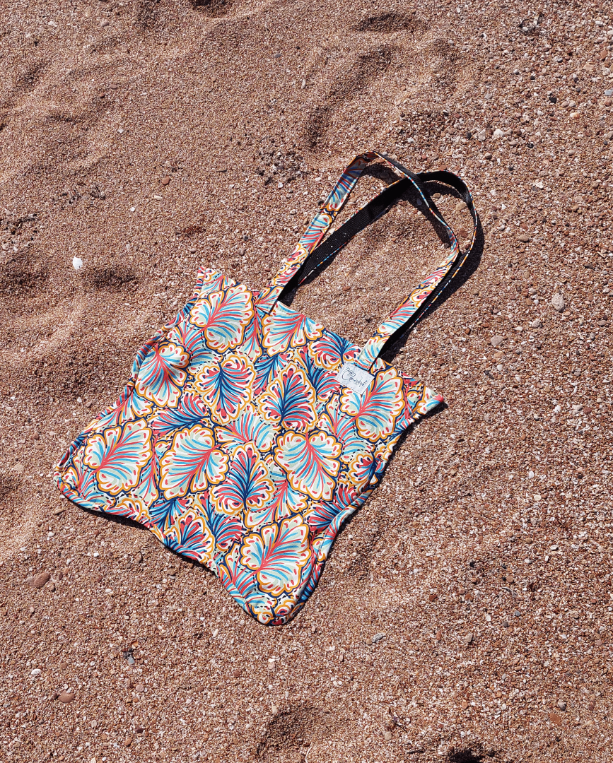 FLORAL BEACH BAG