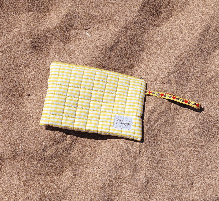 YELLOW ZIPPER POUCH
