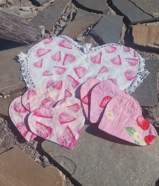 FRUTTI HEARTS COASTERS SET OF 7
