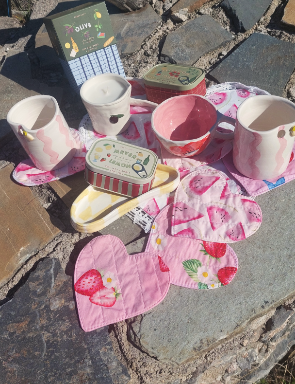 FRUTTI HEARTS COASTERS SET OF 7