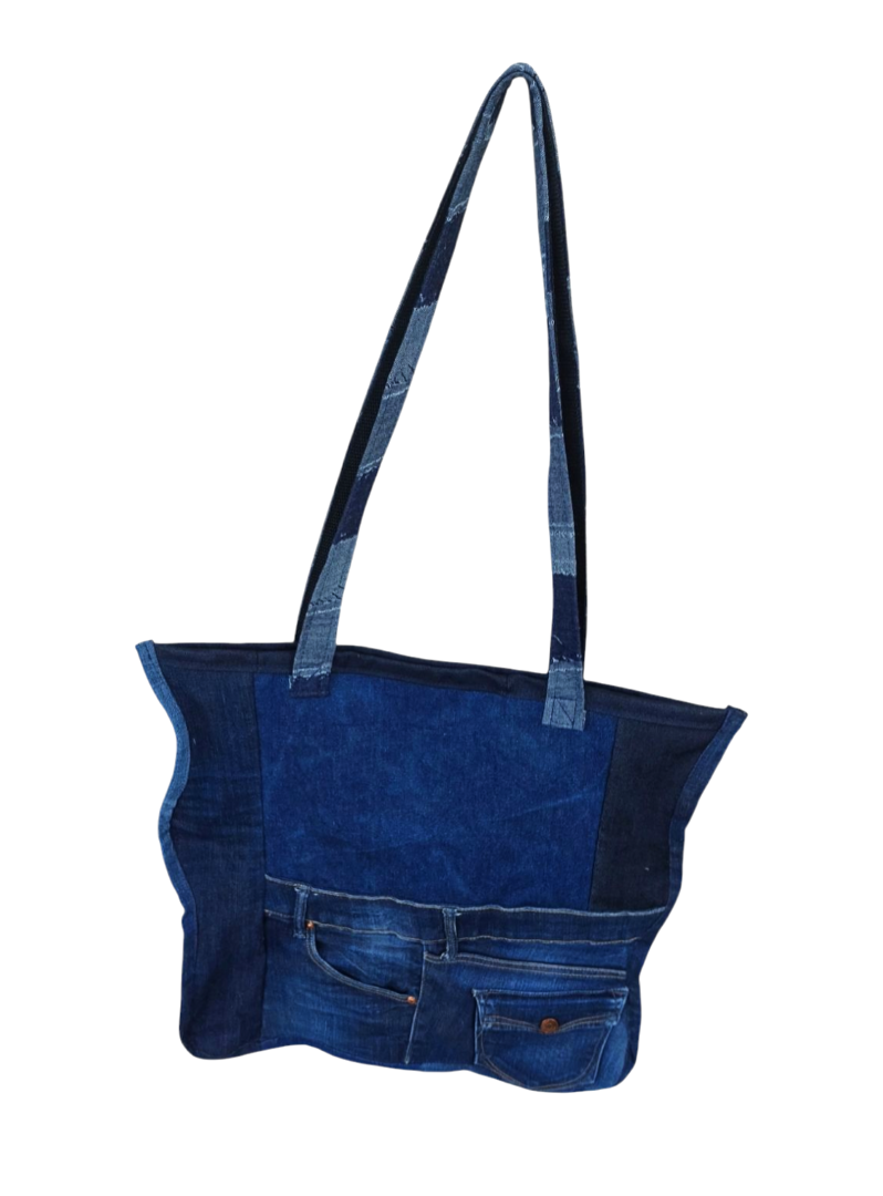 UPCYCLING JEANS SHOULDER BAG