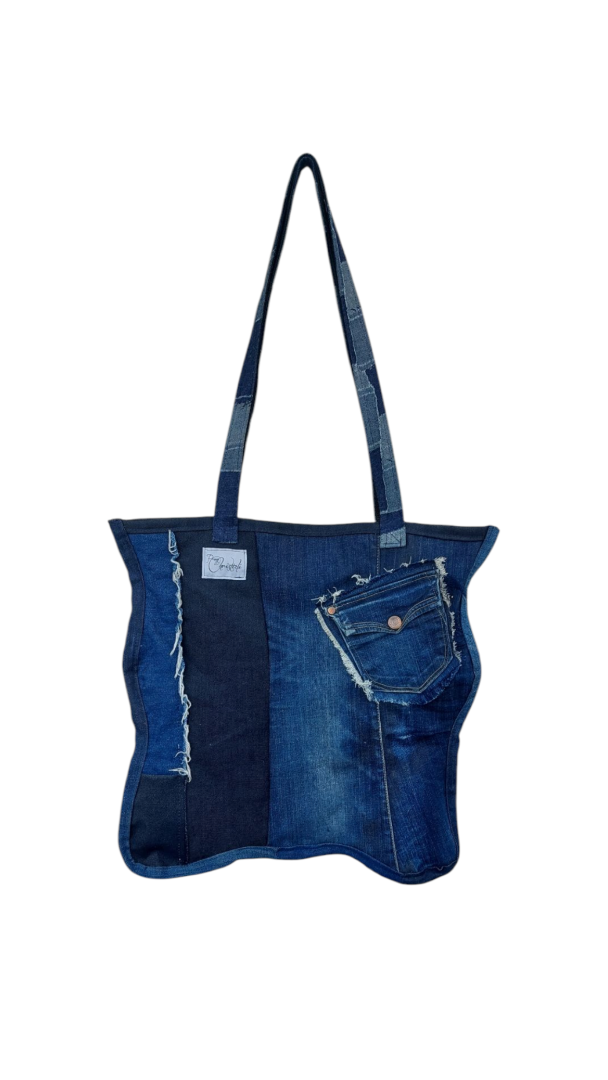 UPCYCLING JEANS SHOULDER BAG