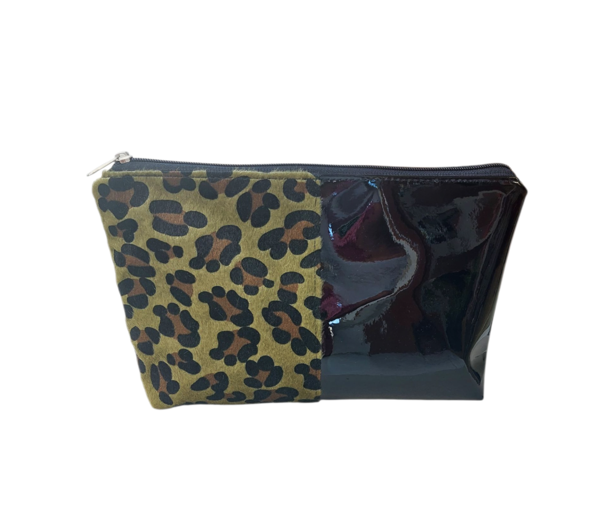 BLACK&GREEN ZIPPER POUCH