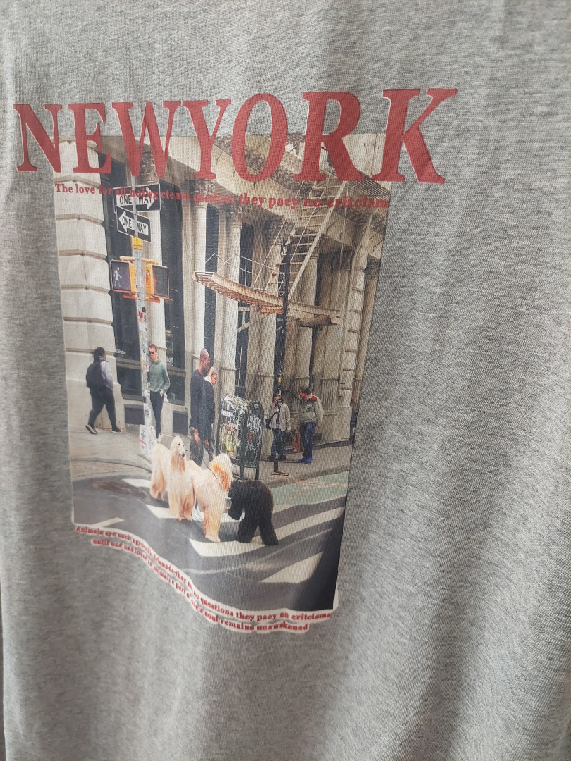 NEW YORK GREY T-SHIRT
