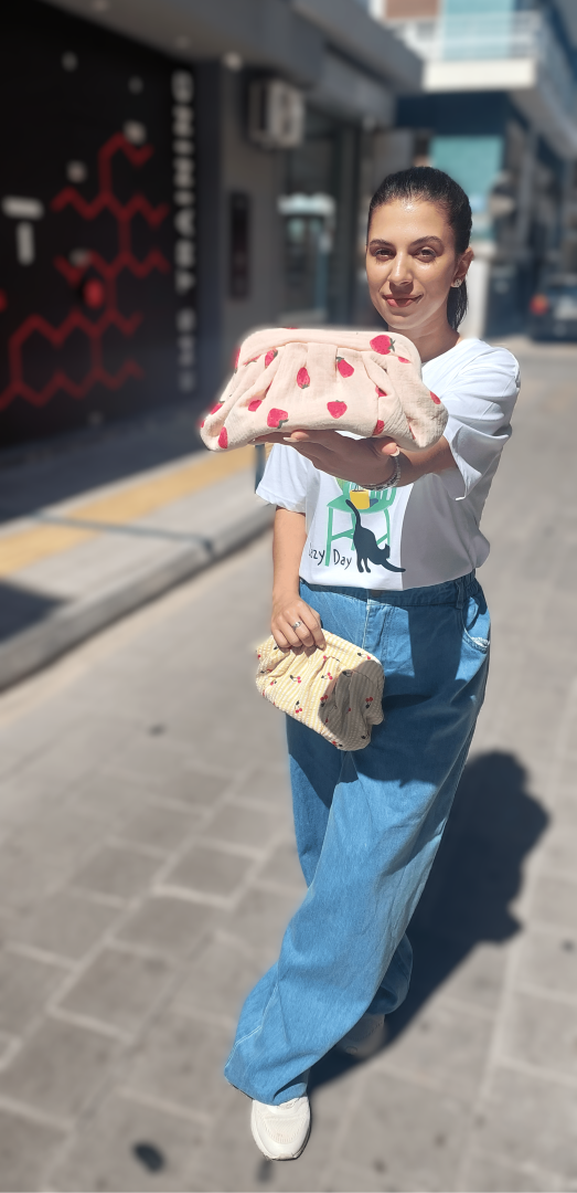 STRAWBERRY DUMPLING POUCH BAG - MINI