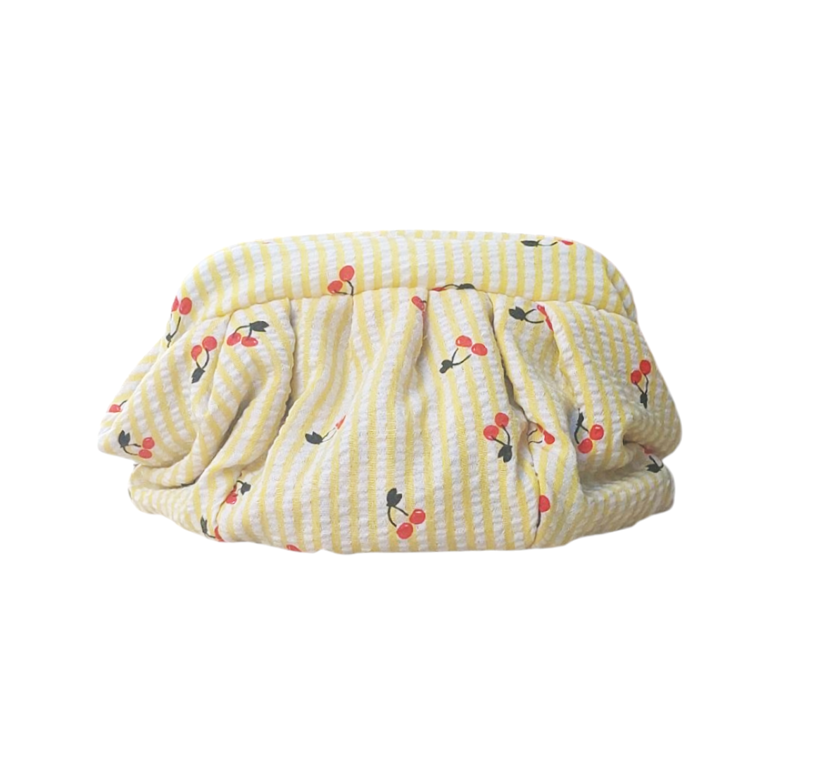 CHERRY- YELLOW DUMPLING POUCH BAG - MINI