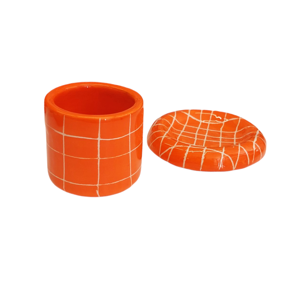 ΚΕΡΑΜΙΚΗ ΚΟΥΠΑ ESPRESSO ORANGE GRID