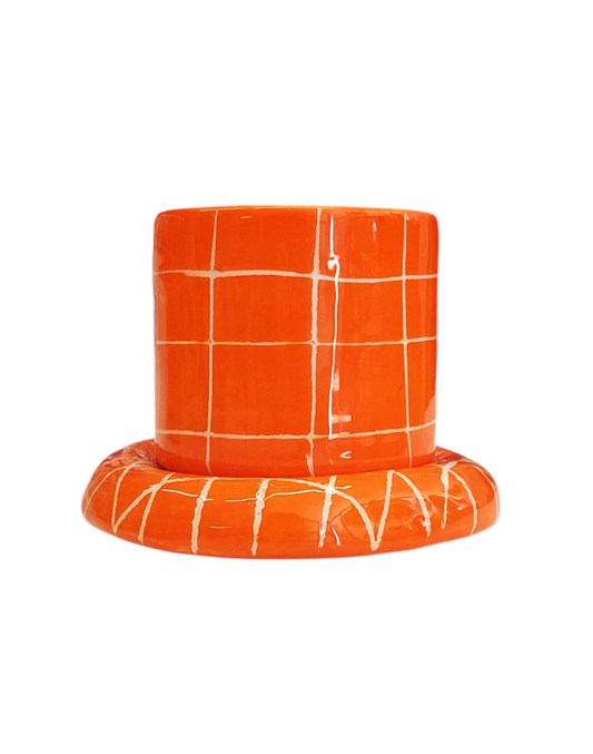 ΚΕΡΑΜΙΚΗ ΚΟΥΠΑ ESPRESSO ORANGE GRID