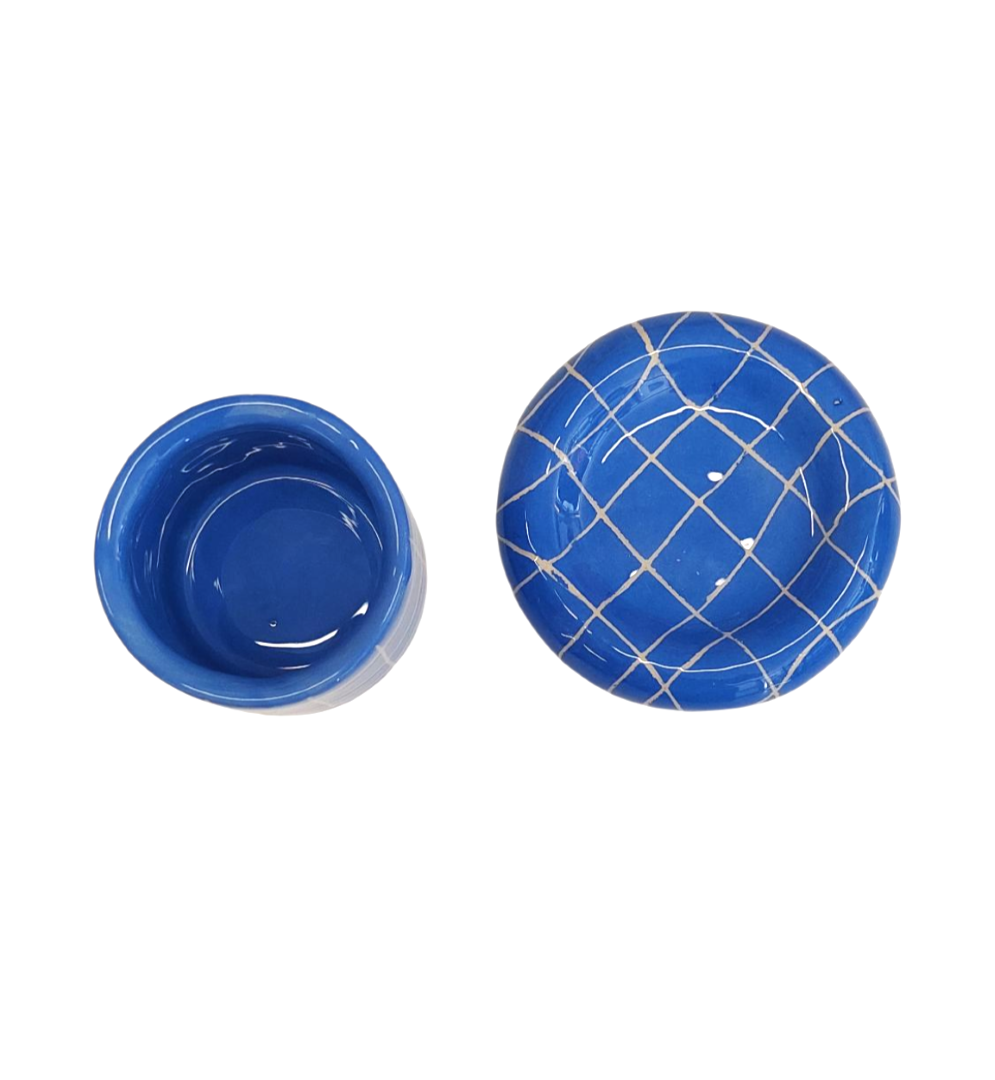 ΚΕΡΑΜΙΚΗ ΚΟΥΠΑ ESPRESSO BLUE GRID