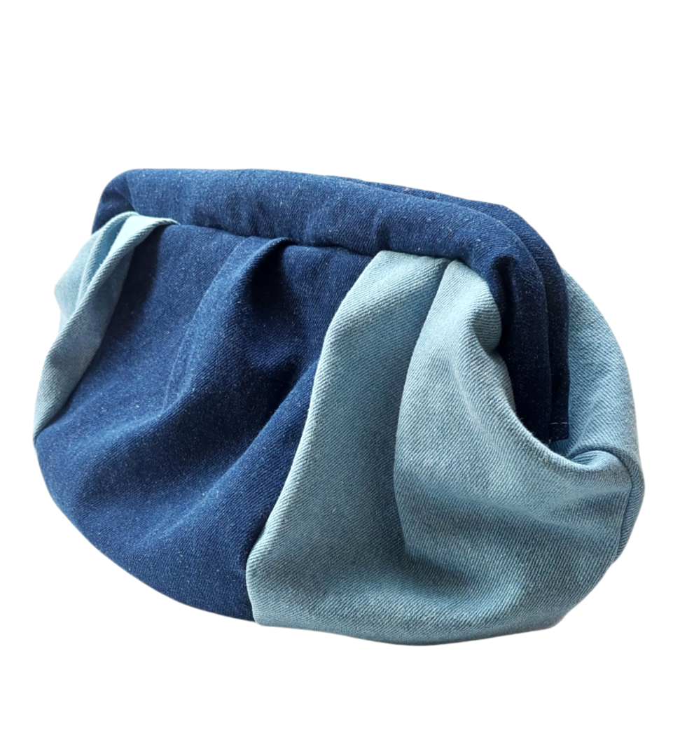 JEAN DUMPLING POUCH BAG - MEDIUM