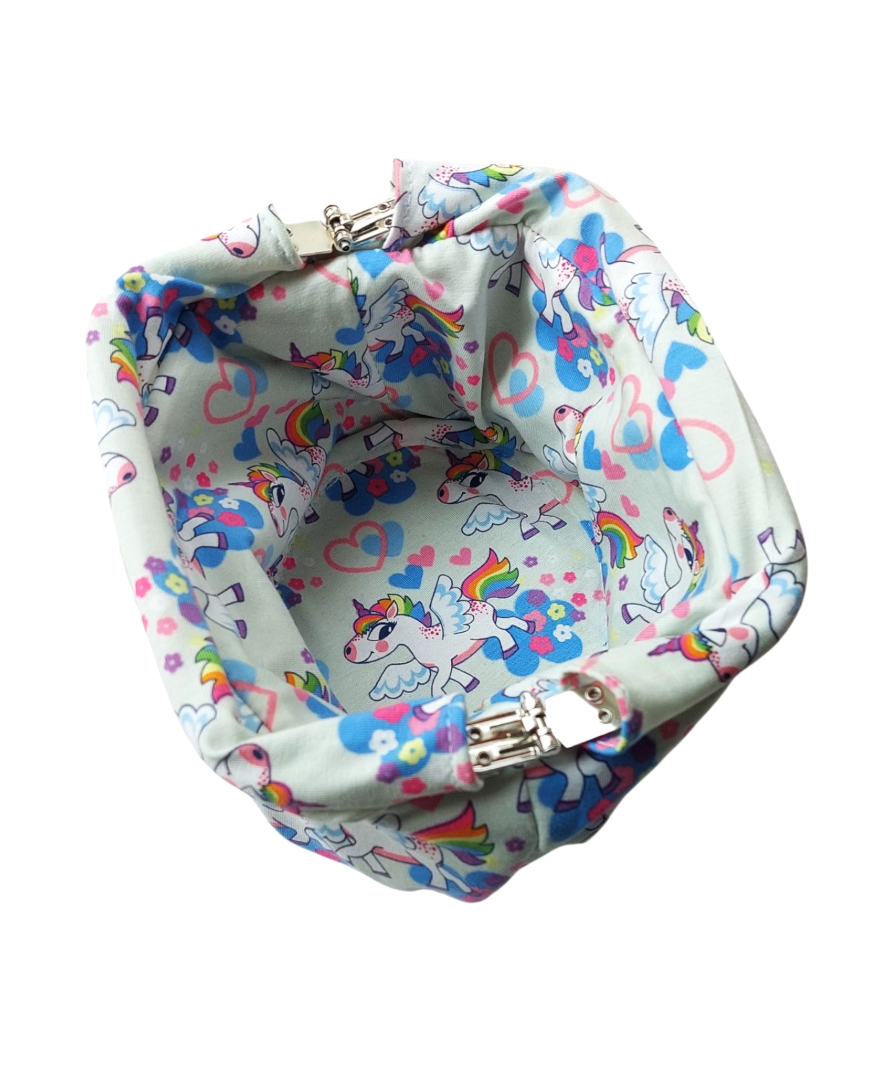 UNICORN JERSEY DUMPLING POUCH BAG - MINI