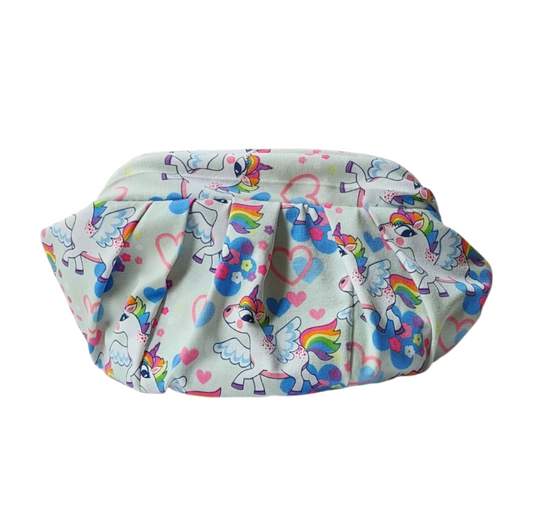 UNICORN JERSEY DUMPLING POUCH BAG - MINI
