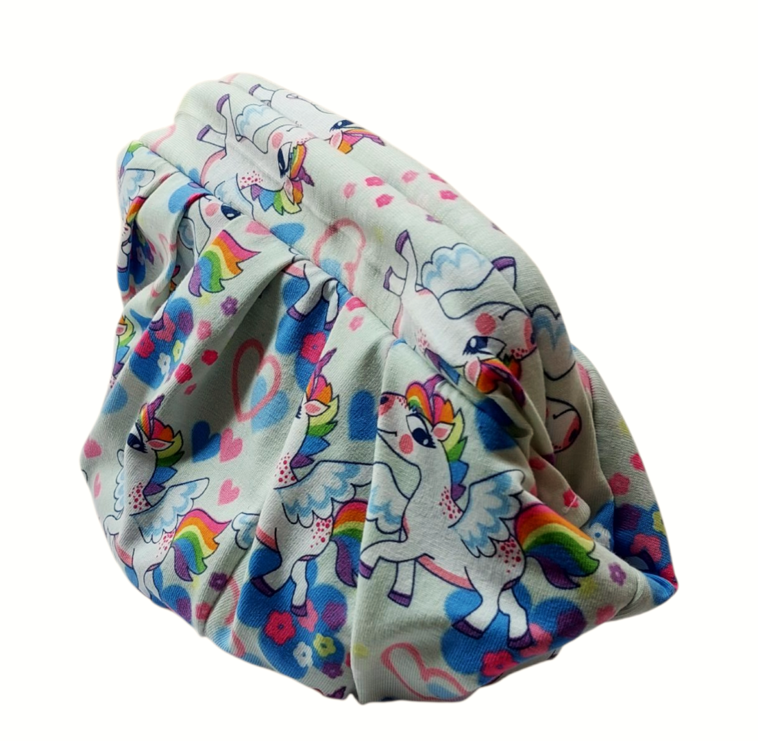 UNICORN JERSEY DUMPLING POUCH BAG - MINI