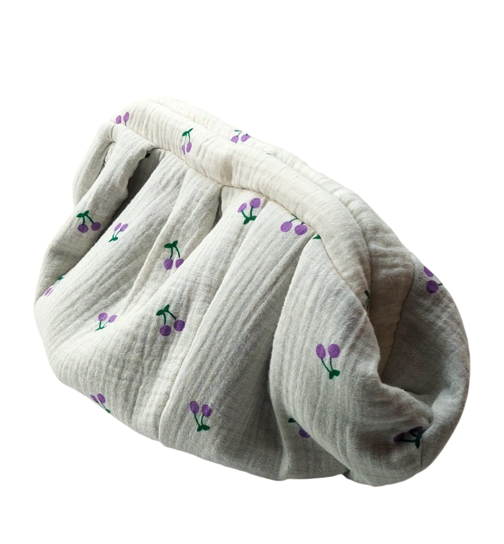 CHERRY DUMPLING POUCH BAG - MEDIUM
