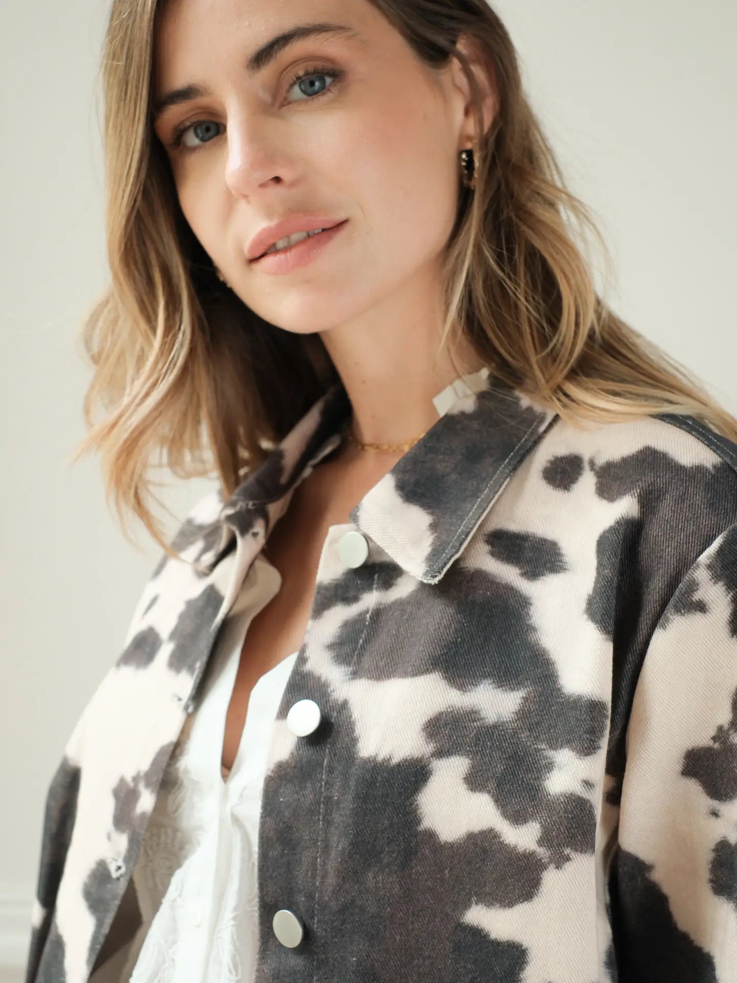 Cow Cropped Jacket