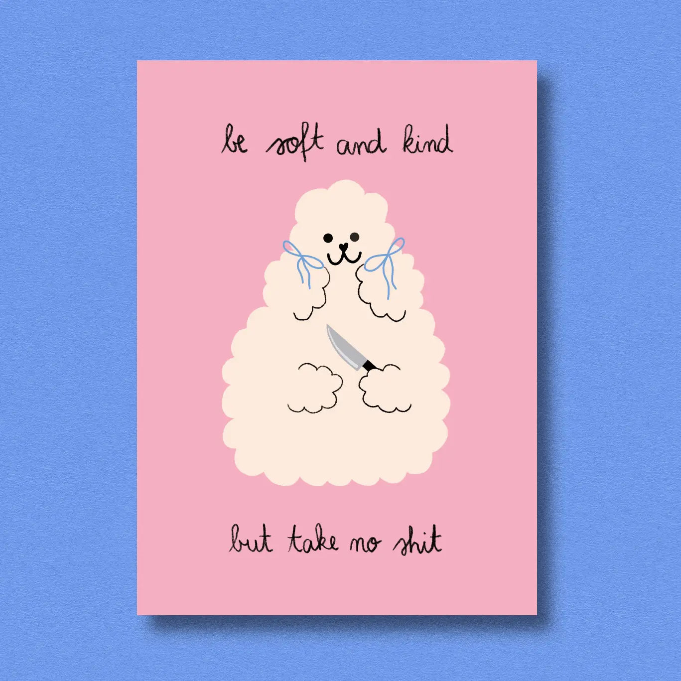 Postcard 'Take No Shit'