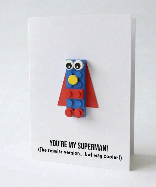 Postcard Lego "Superman"