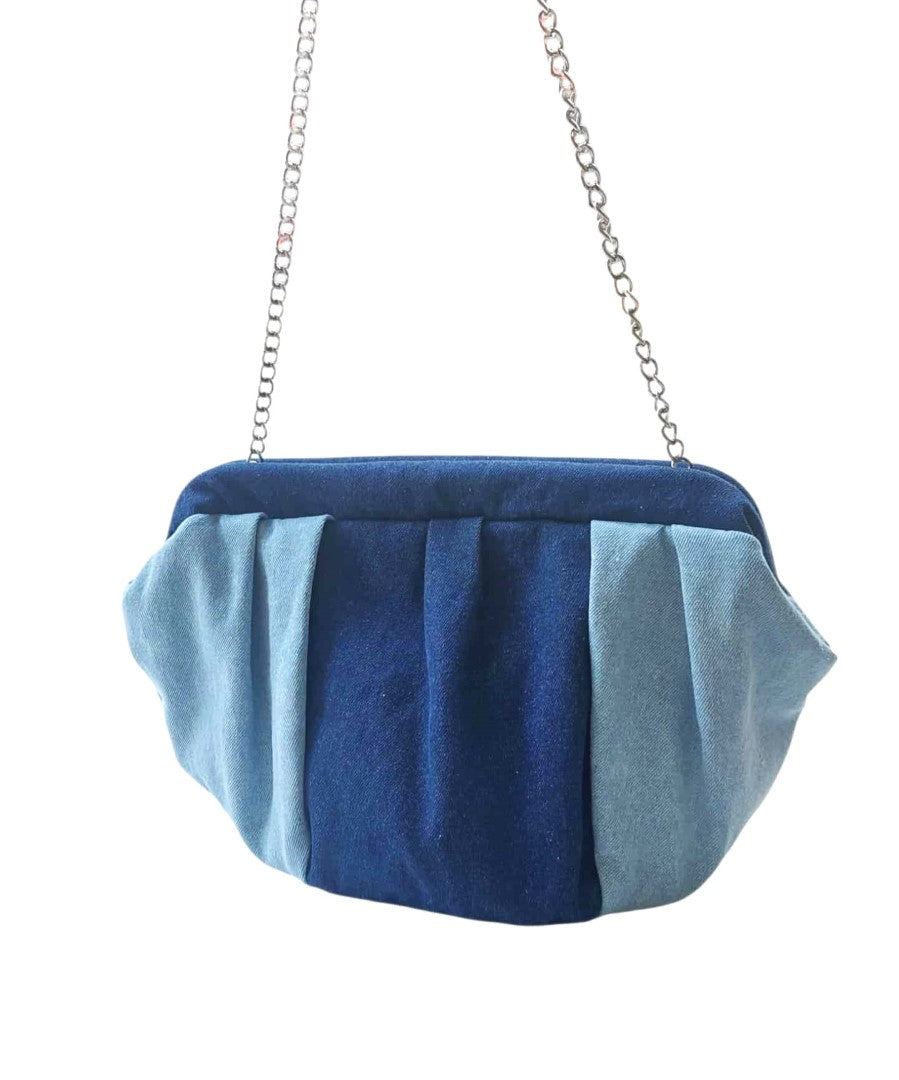 JEAN DUMPLING POUCH BAG - MEDIUM