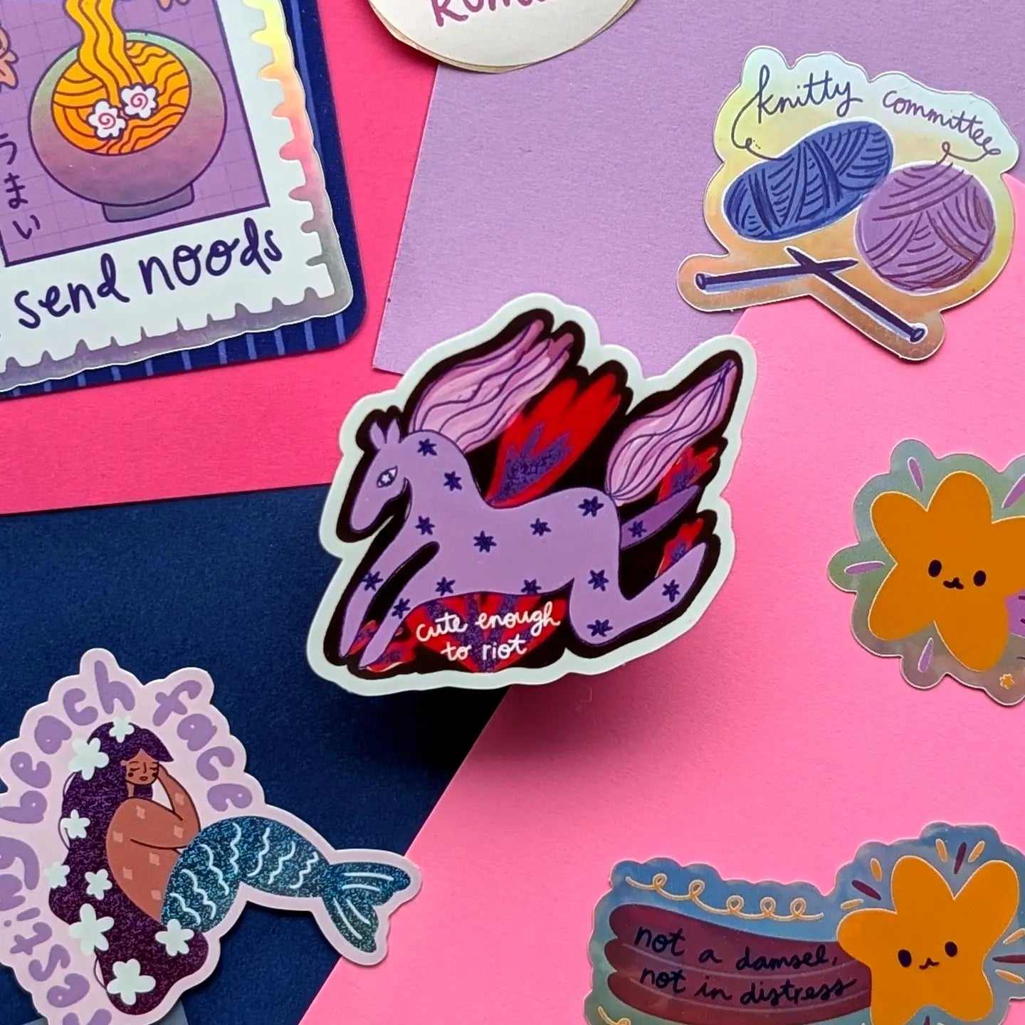 Cute Enough To Riot Sticker