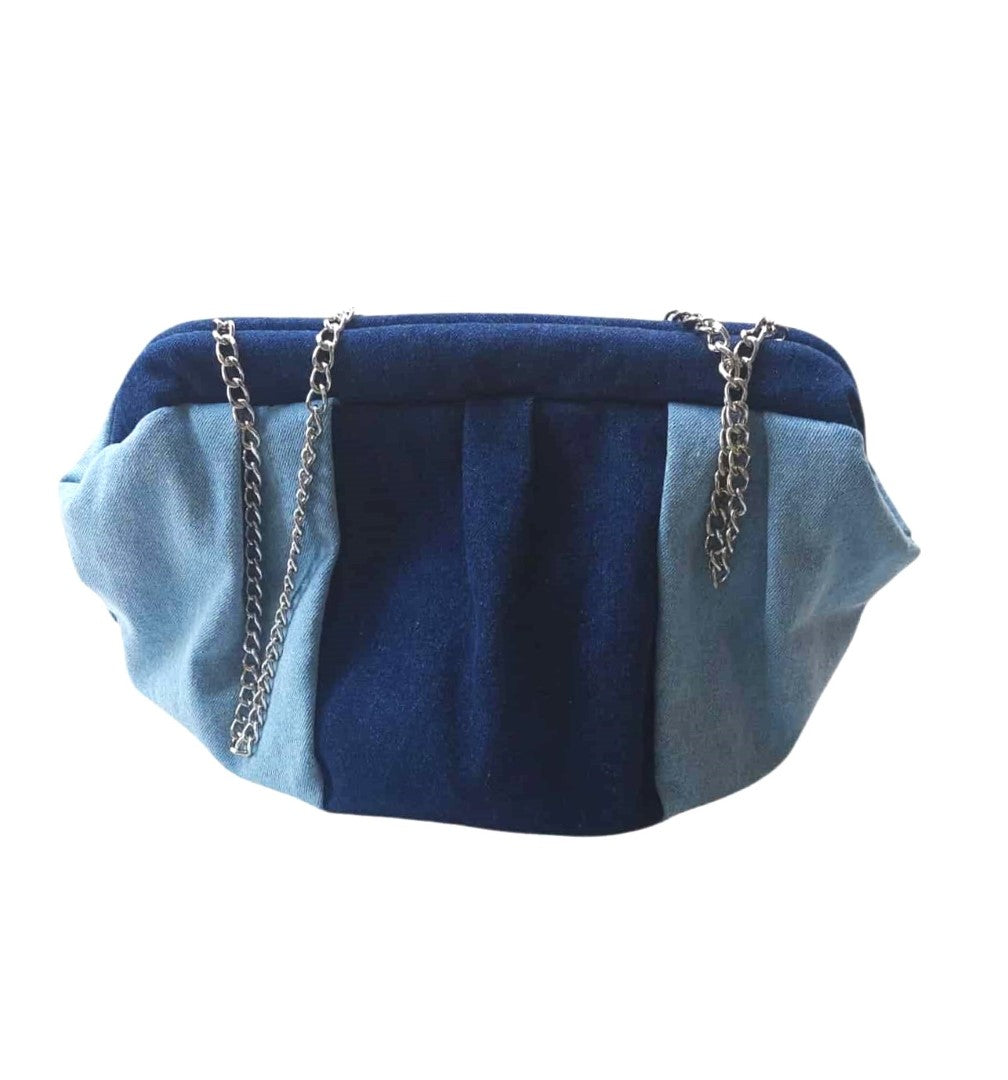 JEAN DUMPLING POUCH BAG - MEDIUM