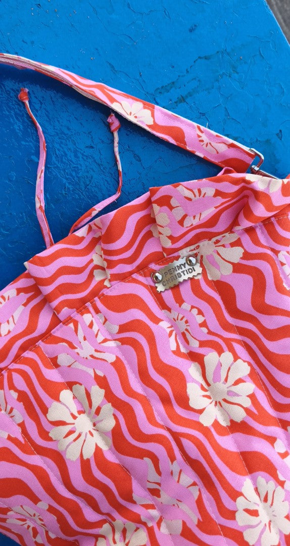 PINK ROSE CORAL HANDBAG