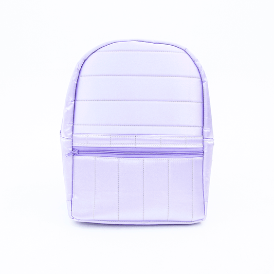 PURPLE ROSE PUFFER BACKPACK