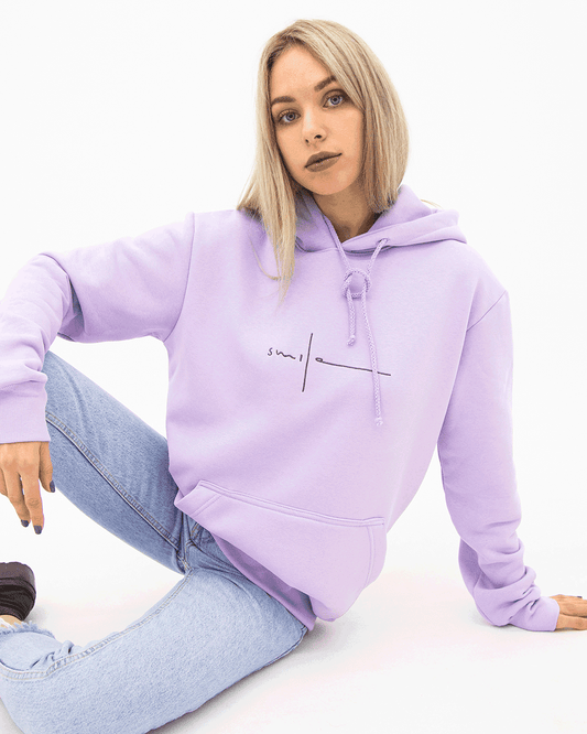 SMILE PETUNIA LILAC HOODIE