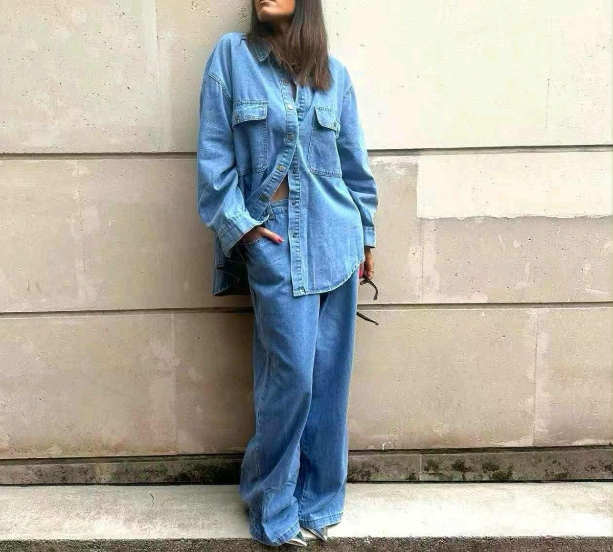 BLUE JEAN SHIRT
