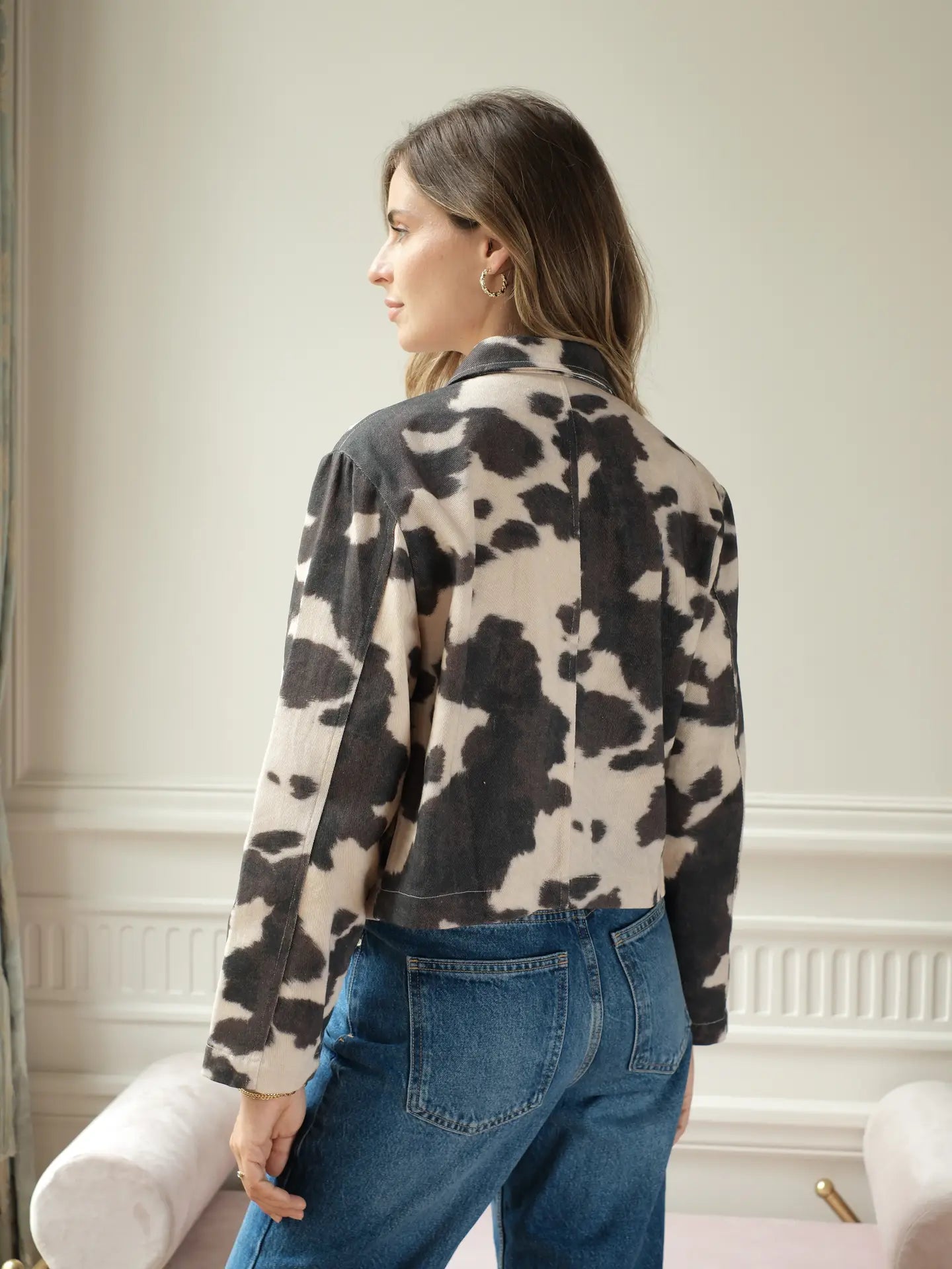 Cow Cropped Jacket
