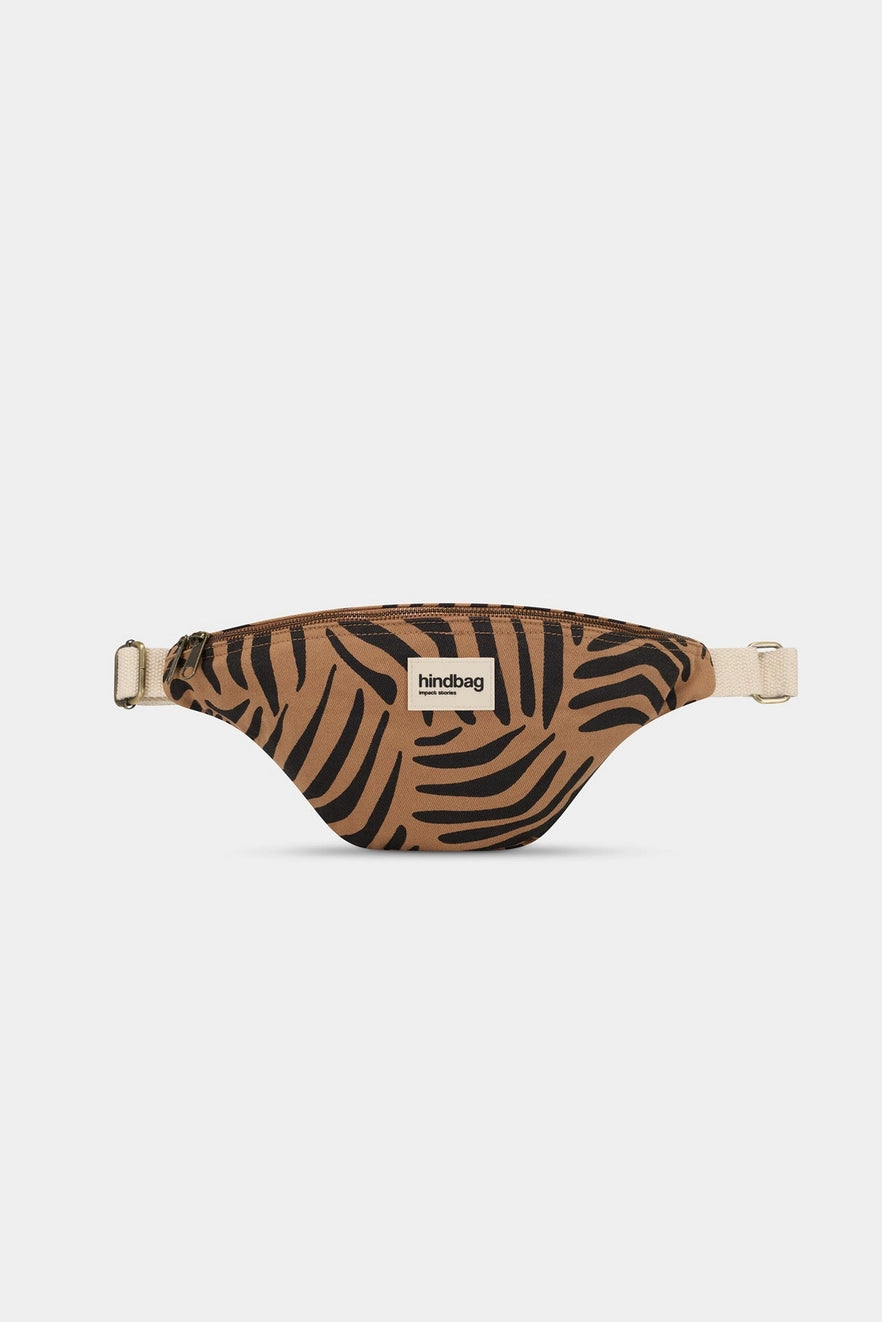 Olivia Cinnamon Zebra Belt Bag