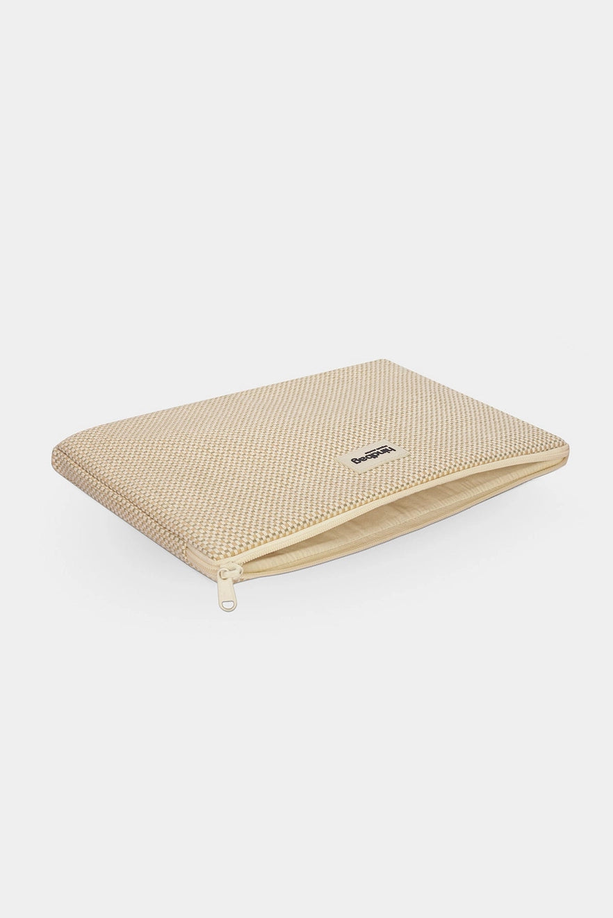 Ava Laptop Sleeve Nude Weave