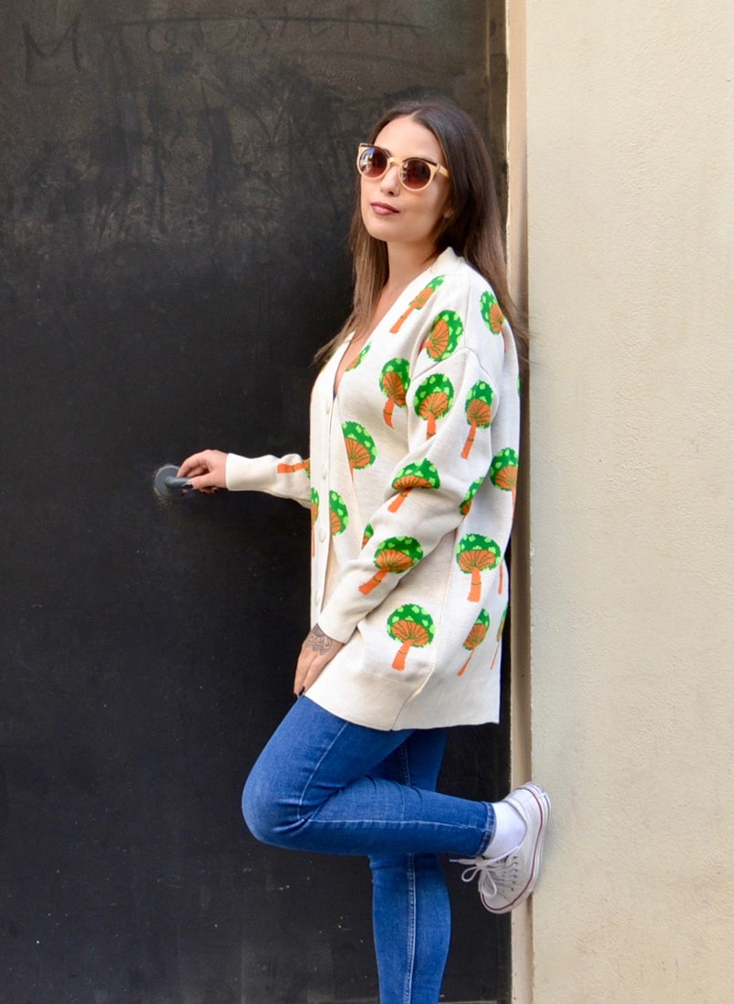 Mushroom Cardigan