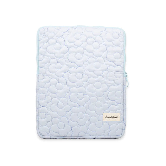 LIGHT BLUE PADDED FABRIC TABLET CASE 11"