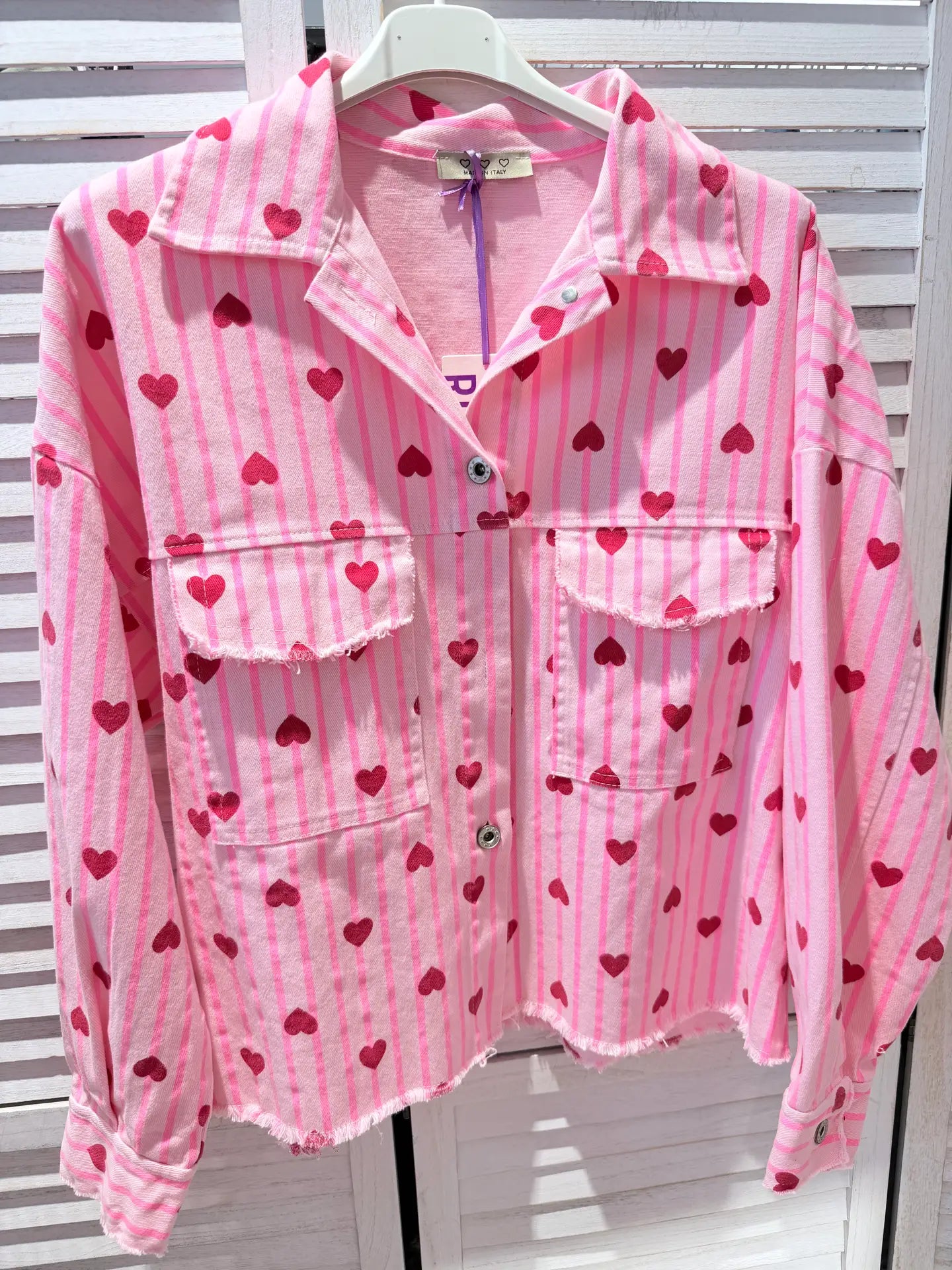 Heart-Print Jacket
