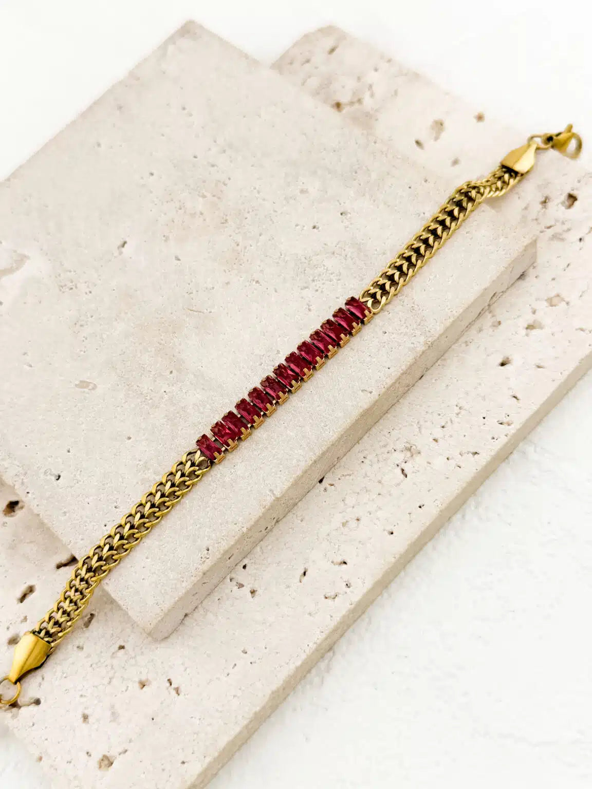 Ατσάλινο βραχιόλι Μωβ