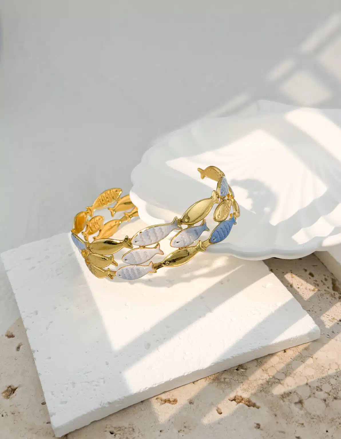 Ατσάλινο βραχιόλι Cuff Fish