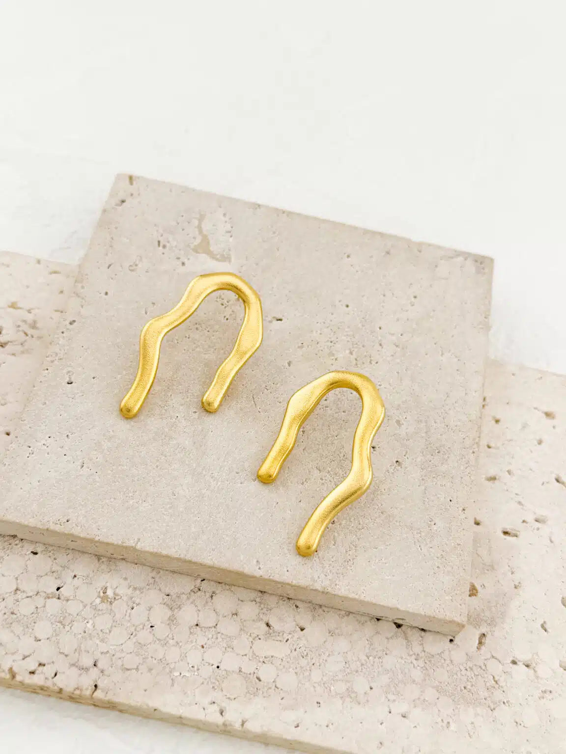 Gold Melt Earrings