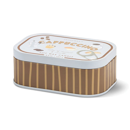 Bistro Cappuccino Φυτικό Κερί 127gr σε μεταλλικό δοχείο-κονσέρβα