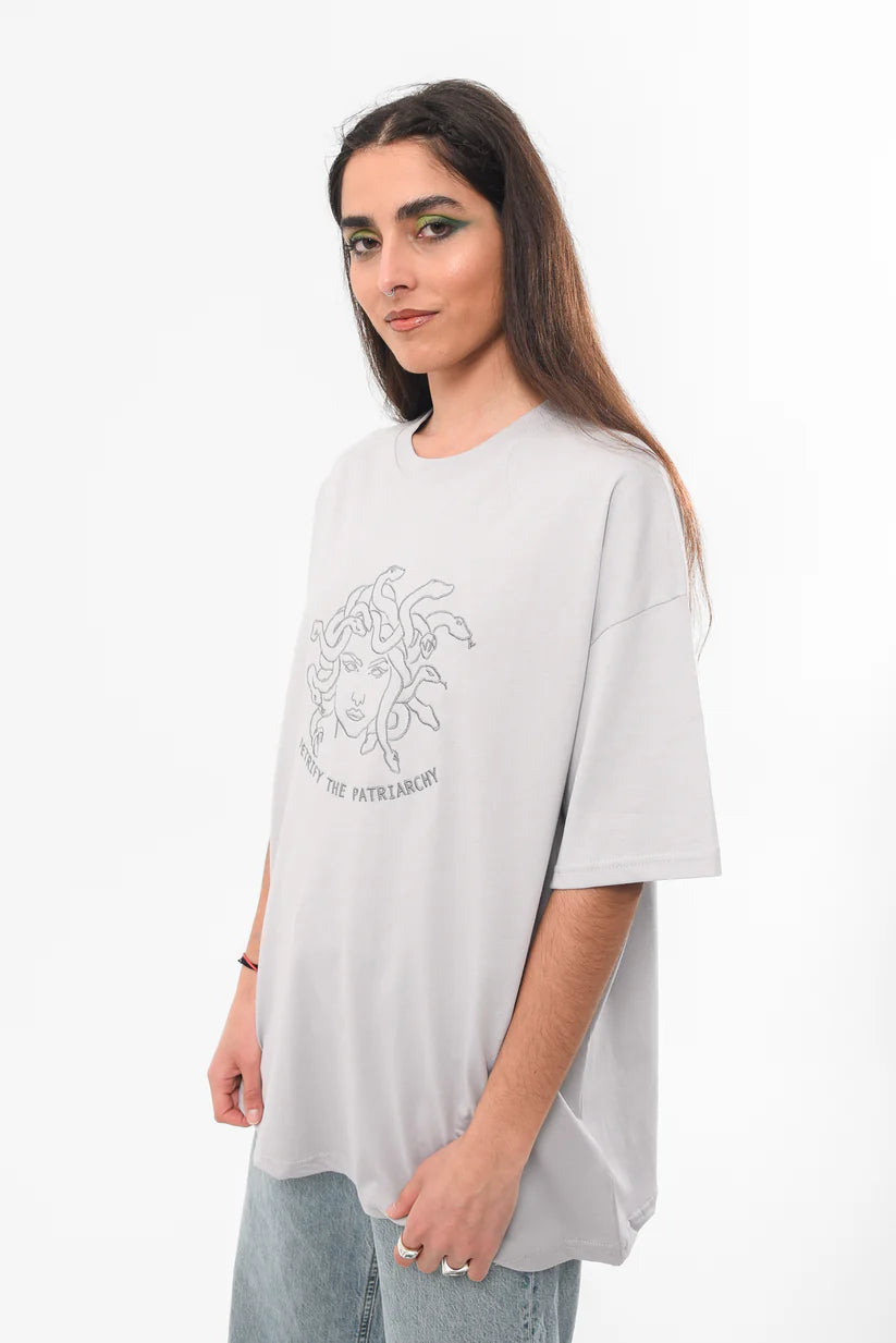 Petrify The Patriarchy - Grey Tshirt