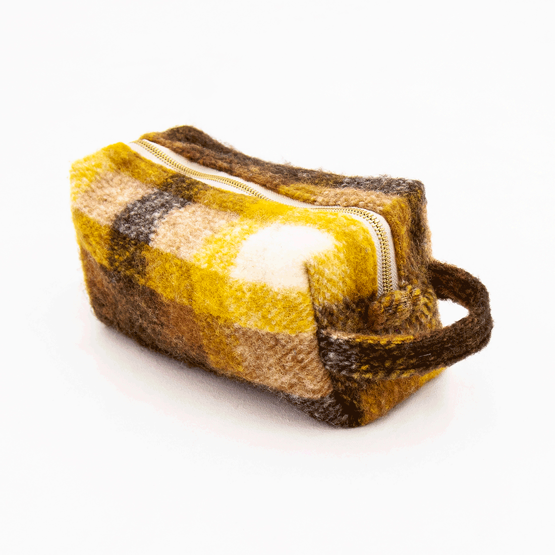 CHECKED COSMETIC POUCH