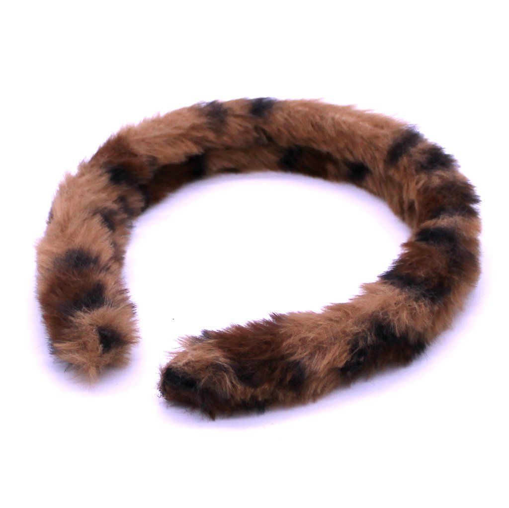 Λεοπάρ fluffy στέκα μαλλιών