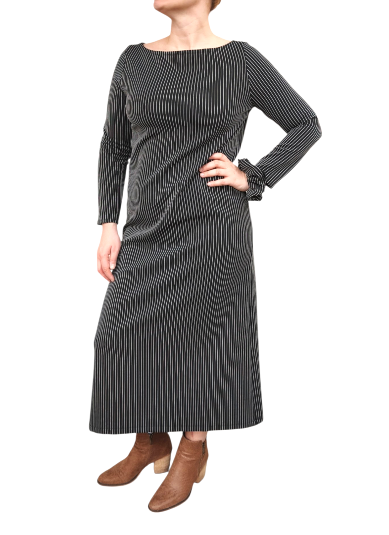 BLACK STRIPES BODYCON DRESS