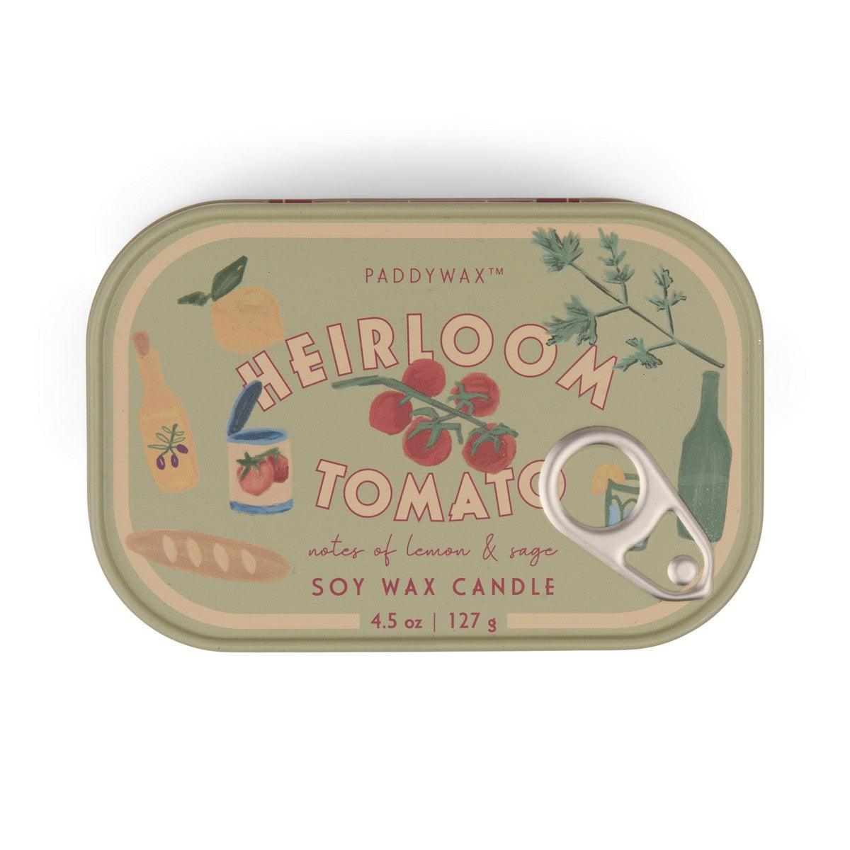 Bistro Tomato Φυτικό Κερί 127gr σε μεταλλικό δοχείο-κονσέρβα